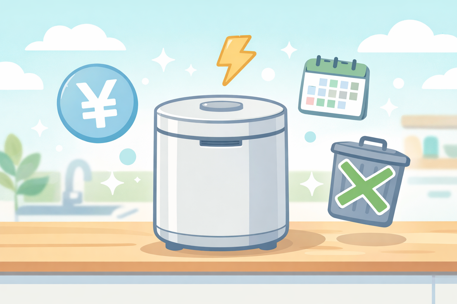 生ごみ乾燥機の電気代シミュレーション